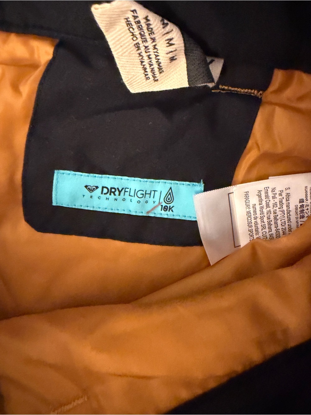 Roxy Women's Backyard Ski/Snowboard Pants Yellow - Picture 6 of 9